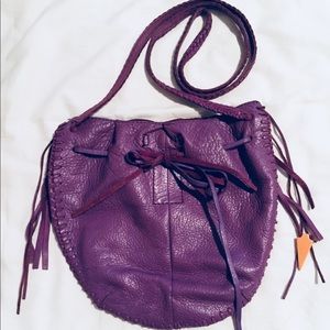 LUCKY BRAND BOHO LEATHER CROSSBODY